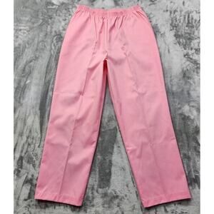 Vintage The Fox Collection Pants Womens 38/L Pink Pull On‎ High Rise Tapered